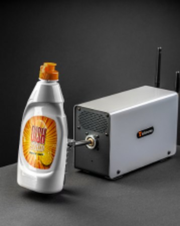Tokinomo robotic shelf-advertising device promoting a product in store