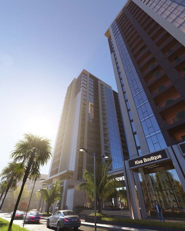 Residential building with building-integrated solar